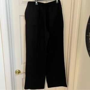Zara black wide leg pants black NWT medium